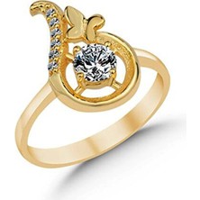 Molenga Kadın Gümüş Kelebek Yüzük