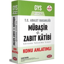 Data Yayınları 2023 GYS Adalet Bakanlığı Mübaşir Ve Zabıt Katibi Konu Anlatımlı Görevde Yükselme