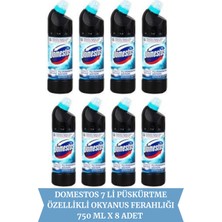 Domestos 7'li Püskürtme Çamaşır Suyu Okyanus Esintisi 693 ml x 8