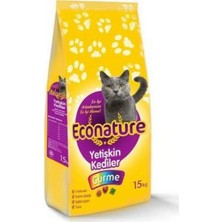 Econature Gurme Balıklı Yetişkin Kedi Maması - 15 kg