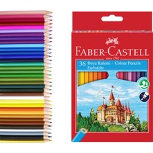 Faber-Castell Karton Kutu Tam Boy Kuru Boya 36 Renk