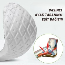 Foottab Beyaz Eko Anatomik Ayakkabı Tabanlığı, Kumaş Tabanlık,1 Çift