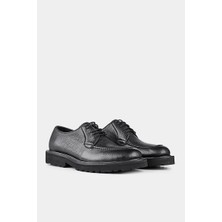 Bisse Erkek Kalın Taban Klasik Ayakkabı SIYAH AY22K22203_D99