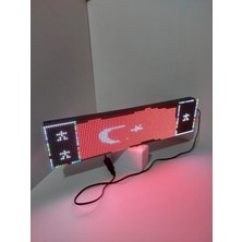 LEDGRAFIK RGB araç içi kayan yazı Tır Tabelası Kayanyazı 16X64 cm Rgb