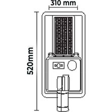 Forlife 120W Solar Sokak Armatürü