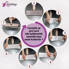 Wiz Mop Yapışkanlı Paspas Mop Pedi ve Tek Kullanımlık Mikrofiber Sihirli Temizlik Bezi