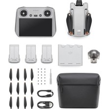 Djı Mini 3 Pro Rc ( Ekranlı Kumandalı ) Drone + Mini 3 Pro Fly More Kit  (34 Dk. Uçuş Süresi)