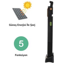 Marydien 5 Fonksiyonlu Güneş Enerjisi İle Şarj Olabilen 48 Ledli Işıldak,aydınlatma PR-3838