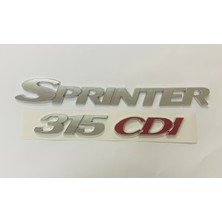 Yazı İzleri Mercedes W906 Sprınter 315 Cdı 2006 - 2016 Arka Bagaj Yazısı Krom