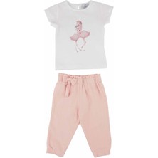 Best Kids Kız Bebek Fiyonk Pantolonlu  İkili Takım