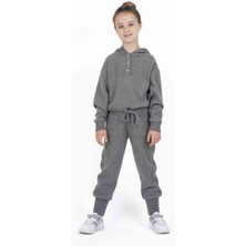 Best Kids Kız Çocuk Önü Düğmeli Sweatshırt