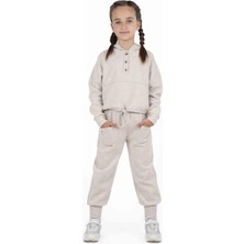 Best Kids Kız Çocuk Önü Düğmeli Sweatshırt