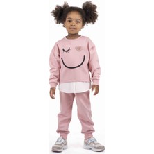 Best Kids Kız Çocuk Baskılı Sweatshırt BB22KK12016