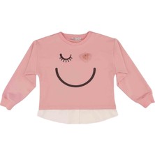 Best Kids Kız Çocuk Baskılı Sweatshırt BB22KK12016