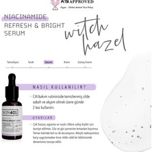 SKIN401 %10 Niacinamide Canlandırıcı ve Aydınlatıcı Serum 30ML (%25 Tanıtım)