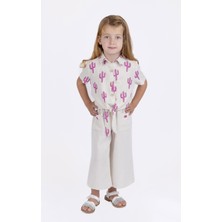 Best Kids Kız Çocuk Keten Karışımlı Pantolon BB23YK12105