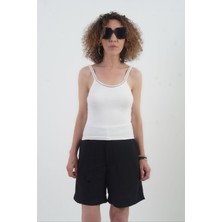 Zelish My Sister Ekru Taşlı Atlet