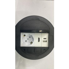 YKA Masa Üstü Priz Typec + Usb Şarj + Hdmı + Priz