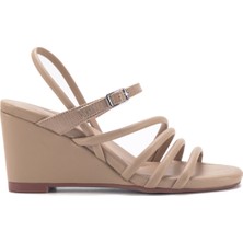 Nine West Aprıl  3fx Krem Kadın Comfort Sandalet