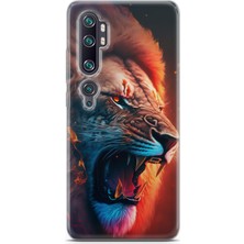 Denza Case Xiaomi Mi Note 10 Pro Uyumlu Kılıf Hd Baskılı Kılıf - Aslan Kral