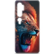 Denza Case Xiaomi Mi Note 10 Pro Uyumlu Kılıf Hd Baskılı Kılıf - Aslan Kral