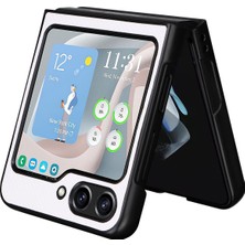 Hongshou Hongshou-Samsung Galaxy Z Flip5 5g Için Pu Deri Pc Telefon Kılıfı (Yurt Dışından)