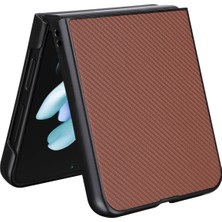 Hongshou Hongshou-Samsung Galaxy Z Flip5 5g Için Pu Deri Pc Telefon Kılıfı (Yurt Dışından)