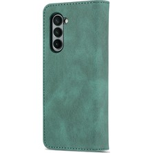 Azns Hongshou-Samsung Galaxy Z Fold5 Için Azns Skin Fe Pu+Tpu Kılıf (Yurt Dışından)