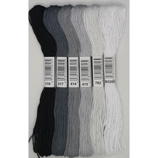 Almila Store Almila 6 Adet Çapraz Dikiş 8 Metre 6 Kat Farklı Renk Kanaviçe Nakış Rokoko Ipi 310 B5200