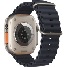 Ally Apple Watch 7-8 45MM 6-5-4 44MM Marine Silikon Kayış Kordon 3-2-1 42MM