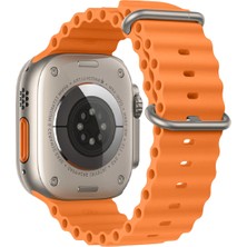 Ally Apple Watch 7-8 45MM 6-5-4 44MM Marine Silikon Kayış Kordon 3-2-1 42MM