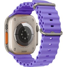 Ally Apple Watch 7-8 45MM 6-5-4 44MM Marine Silikon Kayış Kordon 3-2-1 42MM