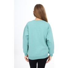 Angelos Girls Kız Çocuk Ayıcık Baskılı 3 Iplik Sweatshirt 7-13 Yaş LX268