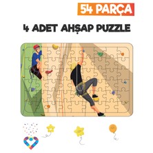 Esa Toys Ahşap 54 Parça 4 Set Çocuk Puzzle