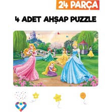 Esa Toys Ahşap 24 Parça 4 Set Çocuk Puzzle