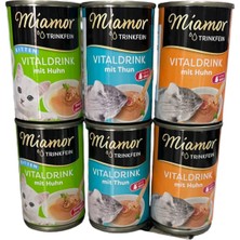 Miamor Vitaldrink Konserve Kedi Çorbası Tamamlayıcı Yaş Mama 135MLX6 Adet Karışık Paket