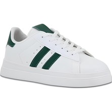 Tstore Plx Bağcıklı Siyah Beyaz Detaylı Spor Ayakkabı Yürüyüş Günlük Ayakkabı Sneaker