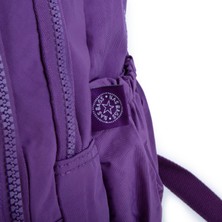 Nas Bag Unisex Zararlı Kimyasal İçermeyen Waterproof Sırt Çantası Mor