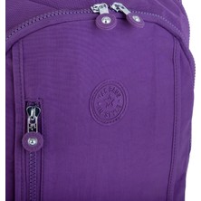 Nas Bag Unisex Zararlı Kimyasal İçermeyen Waterproof Sırt Çantası Mor