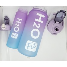 Fit H2O Mor-Mavi Ikili Matara Seti LARGE:2000ML SMALL:750ML