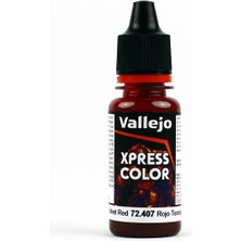 Vallejo 72407 18 ml. Velvet Red, Xpress Game Color Serisi Model Boyası