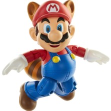 Super Mario Koleksi̇yoncu Kutusunda Ni̇ntendo Super Mari̇o Fi̇gürü Racoon Mari̇o 10 cm