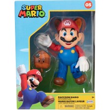 Super Mario Koleksi̇yoncu Kutusunda Ni̇ntendo Super Mari̇o Fi̇gürü Racoon Mari̇o 10 cm