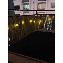 Özgazi 1 Metre x 3 Metre Hasır Kamış Balkon Çiti Bahçe Çiti Gölgelik Bambu Çit Dekorasyon