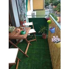 Özgazi 1 Metre x 2.50 Metre Kamış Hasır Balkon Çiti Bahçe Çiti Bambu Çit Gölgelik Dekorasyon