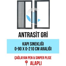 ÇAĞLAYAN İNŞAAT Pileli Plise Sürgülü Akordiyon Katlanır Kapı Sinekliği (plastik Kapı&Pencere-çelik Kapı)