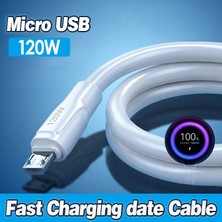 Apera BN91 Micro USB Kablo 120W Süper Hızlı 6 Amper Ultra Kalın Şarj Data Kablosu