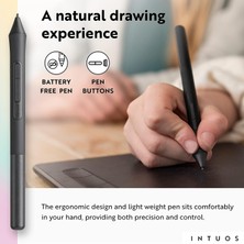 Wacom Intuos Küçük Bluetooth Grafik Çizim Tableti - Fıstık