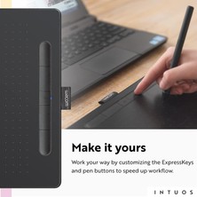 Wacom Intuos Orta Boy Bluetooth Grafik Çizim Tableti - Siyah