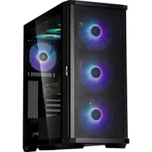 Zalman Z10-PLUS Atx Mıd Tower Sıyah Kasa 2 x USB 3.0, 1 x USB Type-C,1 x Mikrofon, 1 x Kulaklık, 3x 140MM Argb(Ön), 1x 120MM Argb(Arka)